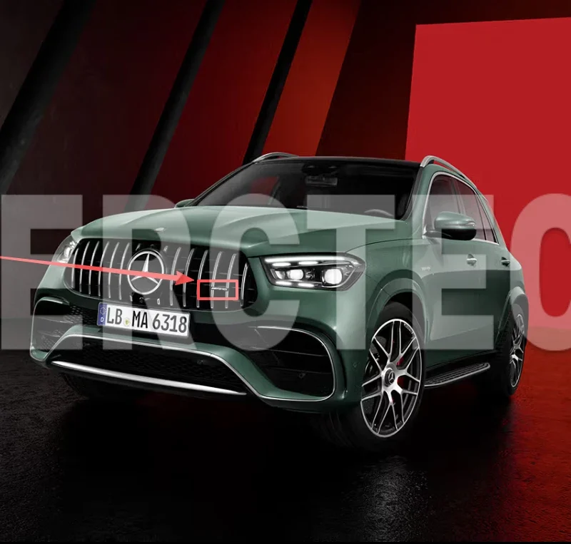 c63 amg front bumper aero splitter and flaps kit w206 / s206 genuine mercedes amg #2