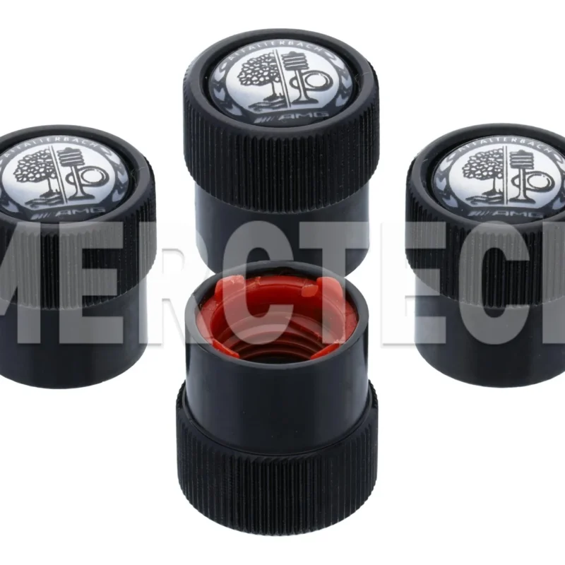 original mercedes benz amg ventilzierkappen ventilkappen satz schwarz b66472004