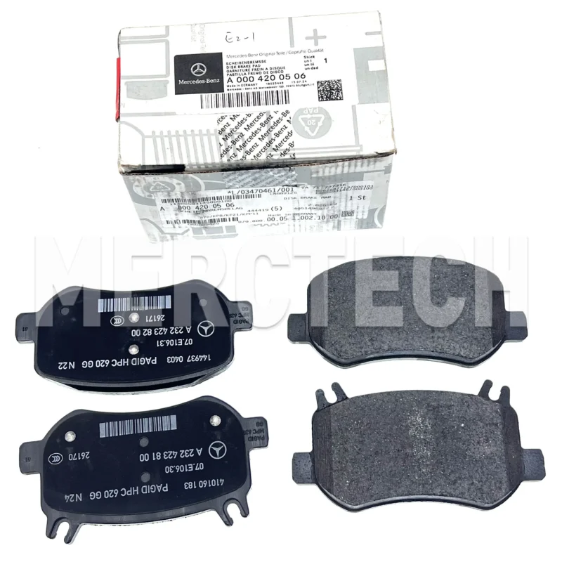 original mercedes benz rear ceramic brake pads a0004200506 gt55 c192 sl63g c232