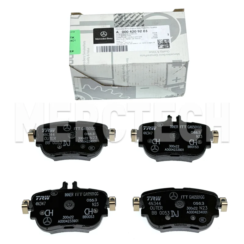 new mercedes benz e w213 rear brake pad set a0004209203 original