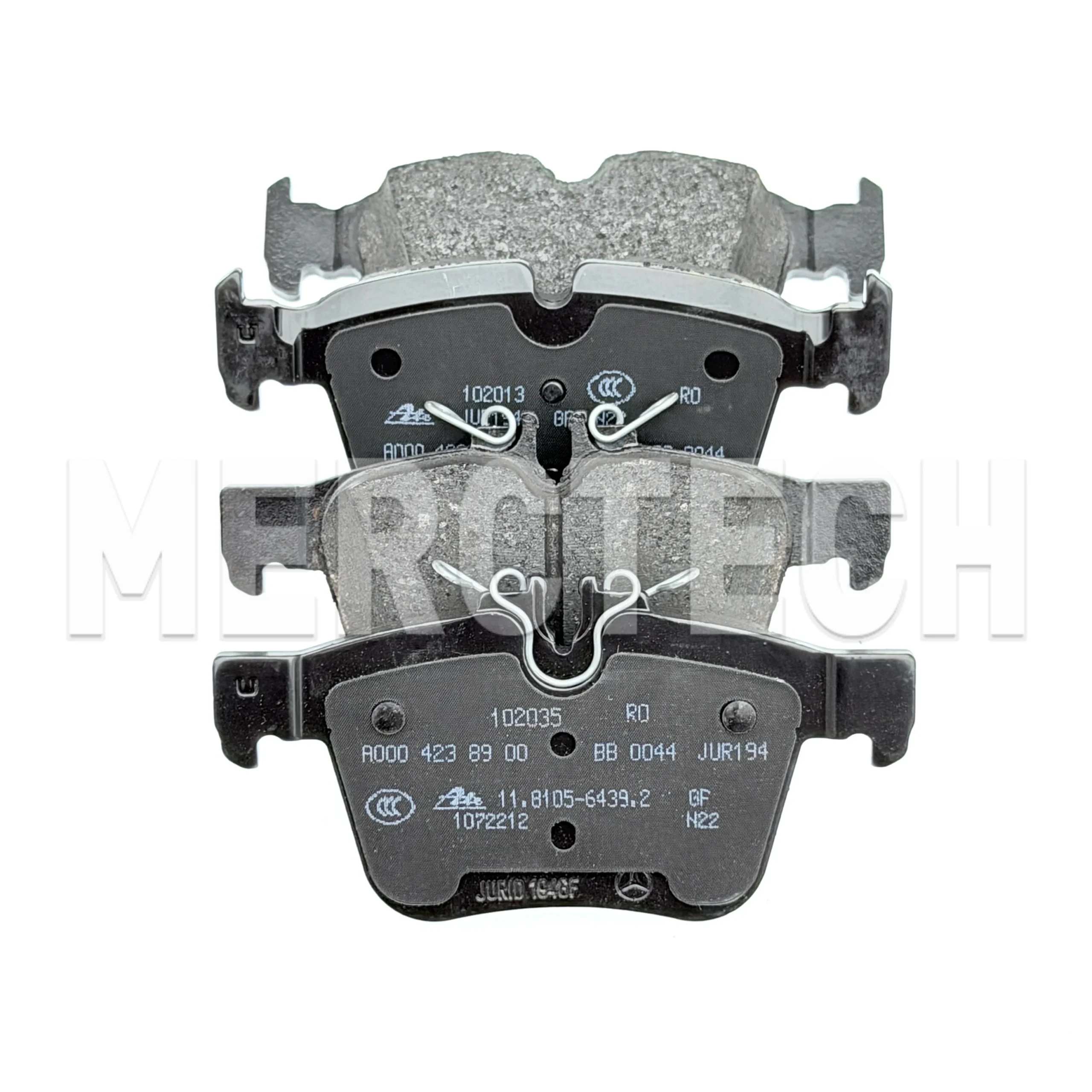 mercedes benz c class w205 rear brake pad set genuine a0004209403