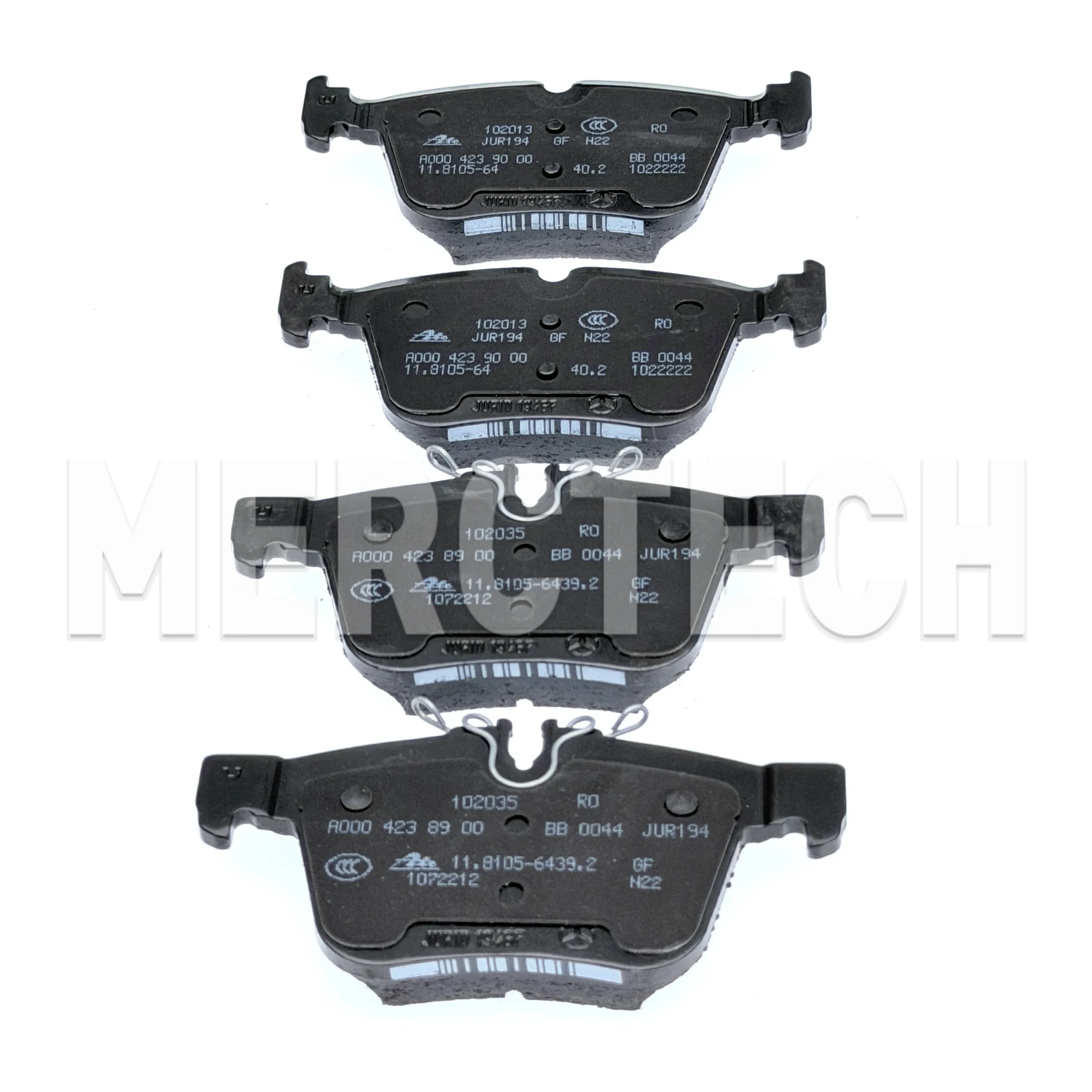 mercedes benz c class w205 rear brake pad set genuine a0004209403