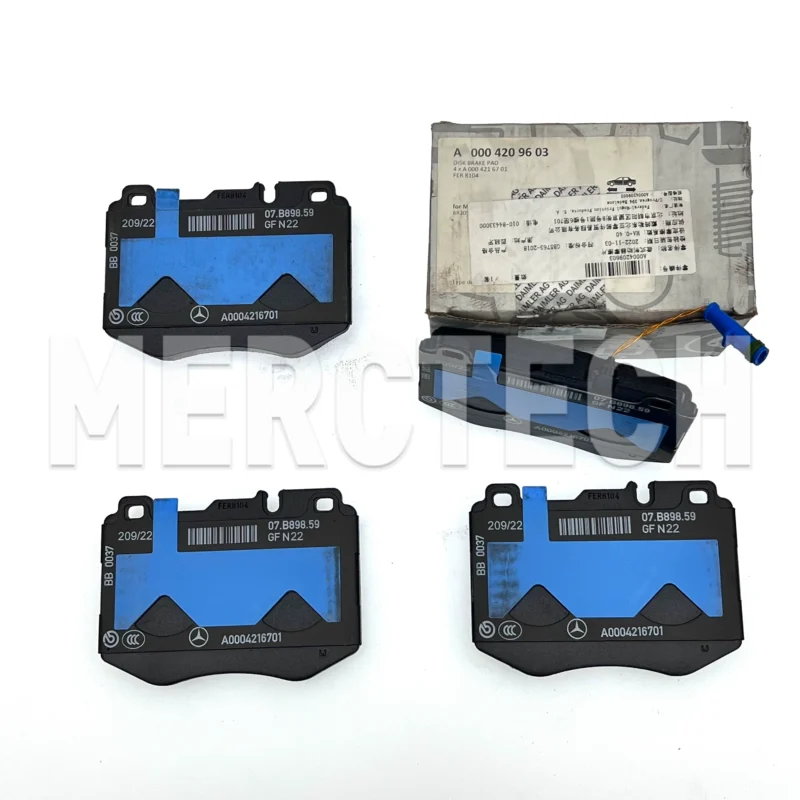 mercedes benz c w205 vorderradbremsblock set a0004209603 neue echt