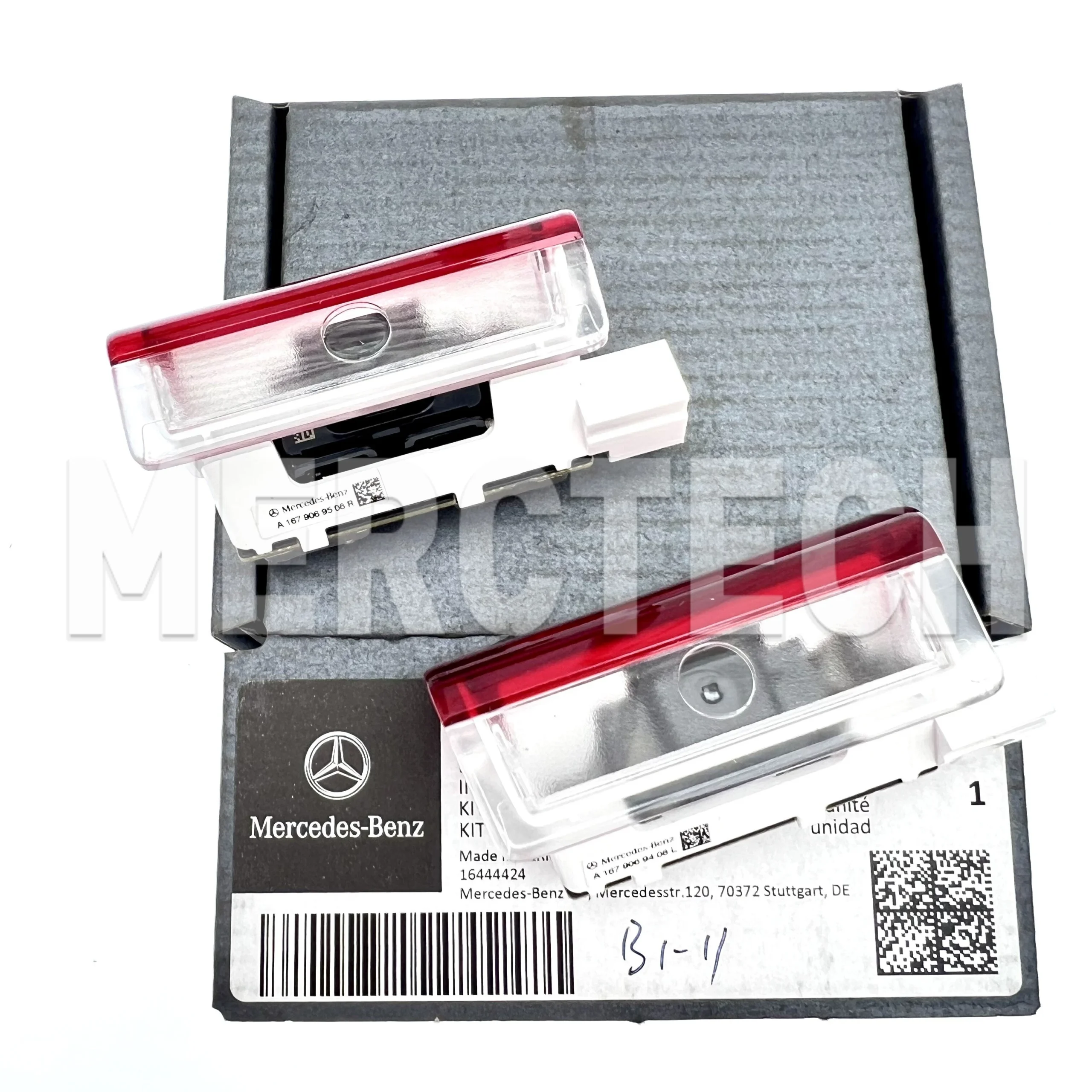 mercedes benz gle w167 w463 465 g63 g500 door projector instl. parts kit a1678205303 new genuine