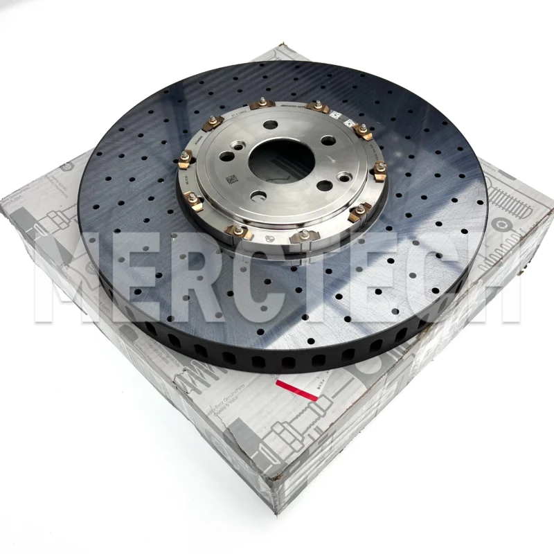 mercedes amg glc w254 carbon fiber ceramic brake caliper disc braking system a2544213200