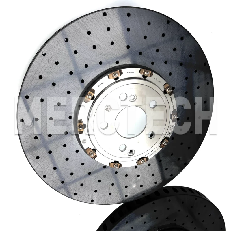 mercedes amg glc w254 carbon fiber ceramic brake caliper disc braking system a2544213200