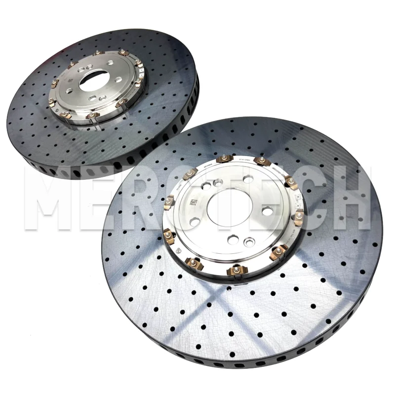 mercedes amg glc w254 carbon fiber ceramic brake caliper disc braking system a2544213200