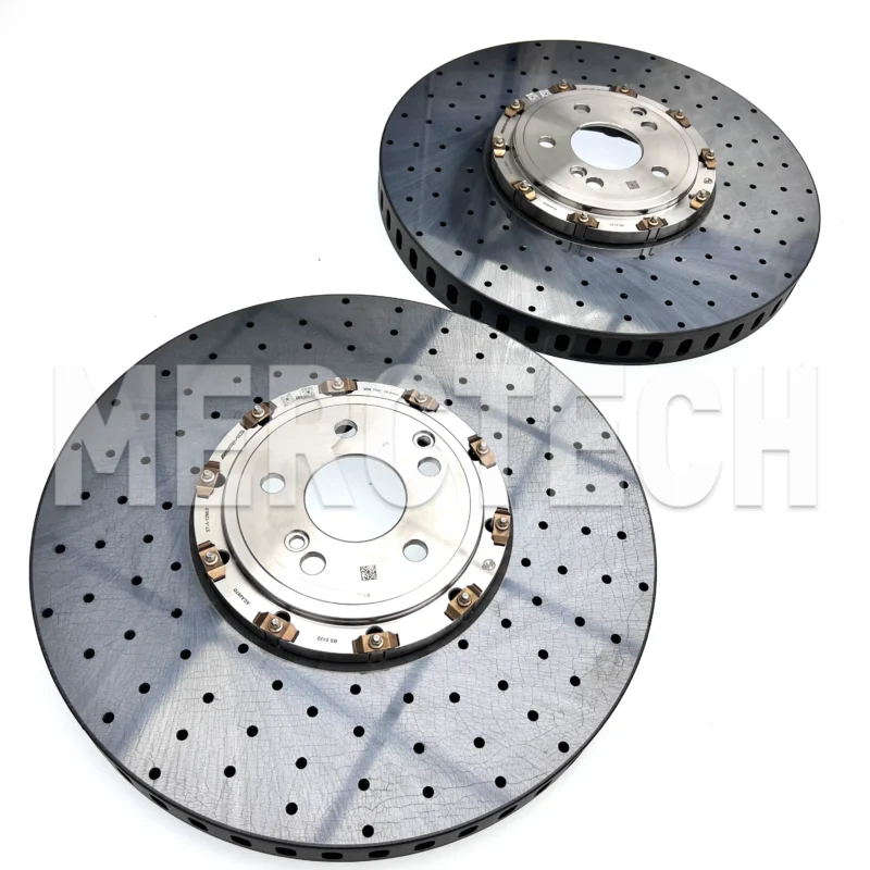 mercedes amg glc w254 carbon fiber ceramic brake caliper disc braking system a2544213200