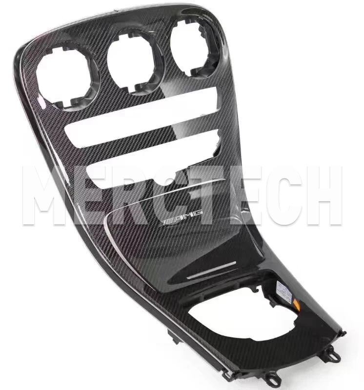 mercedes w205 c63 amg shw carbon trim cocpit decor dekor center console iwc a2056803801
