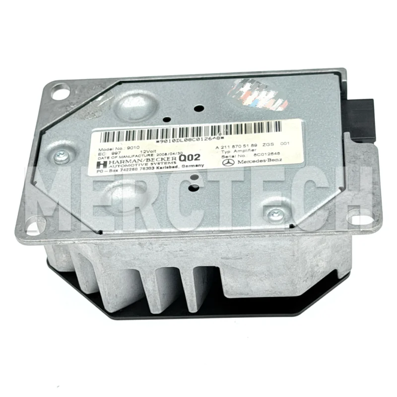 08 18 mercedes w211 e350 cls550 ml350 subwoofer amp amplifier harman becker oem a2118705189